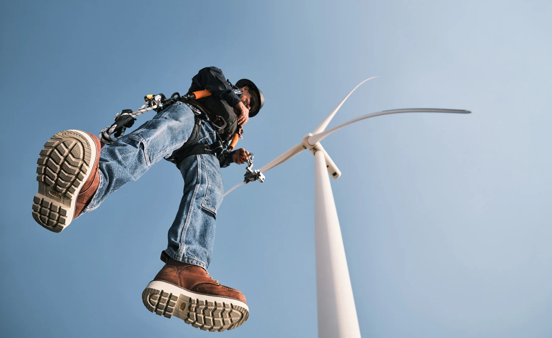 Men's Cincinnati 6" Waterproof 90° Heel Boot (Carbon Toe) | Tuscan Red/Sandshell - Image 7