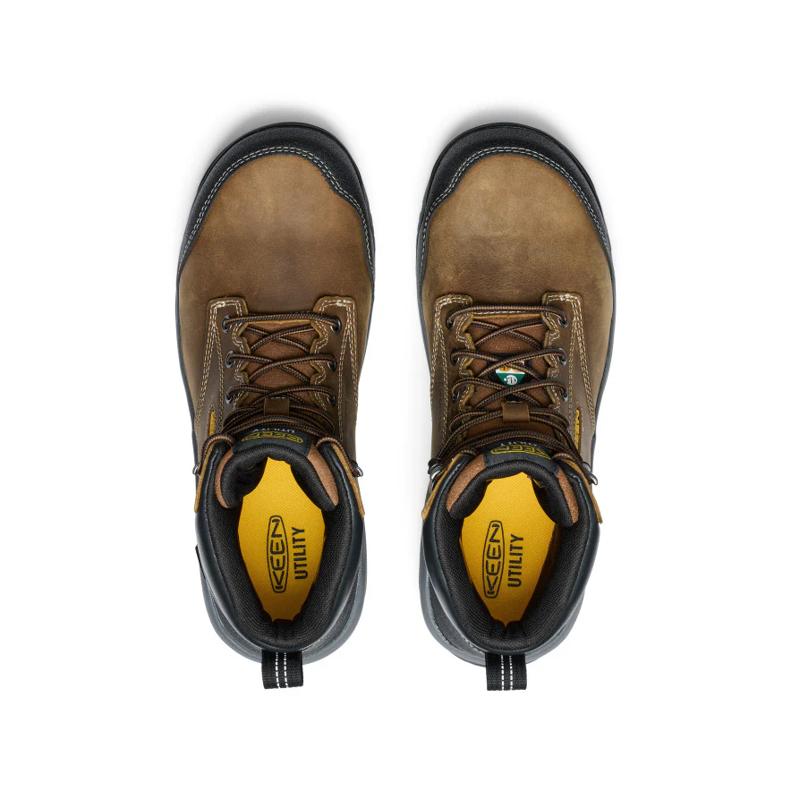 Men's CSA Evanston 6" Waterproof Boot (Carbon Toe)  |  Bison/Black - Image 4