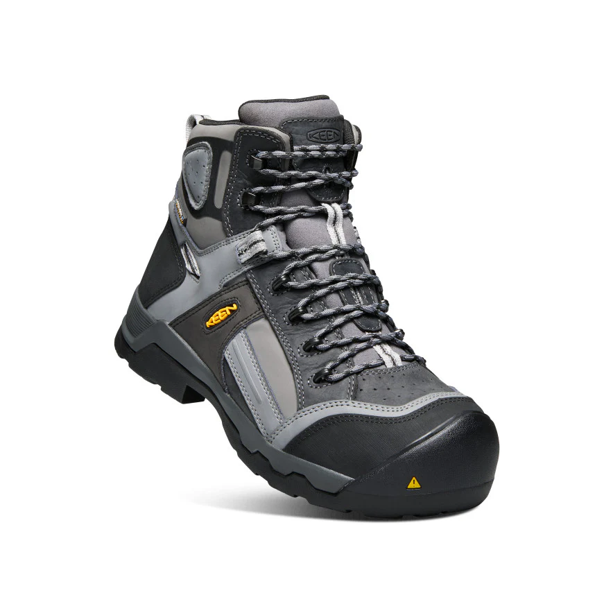 Men's Davenport 6" Insulated Waterproof Boot (Composite Toe)  |  Magnet/Steel Grey - Image 3