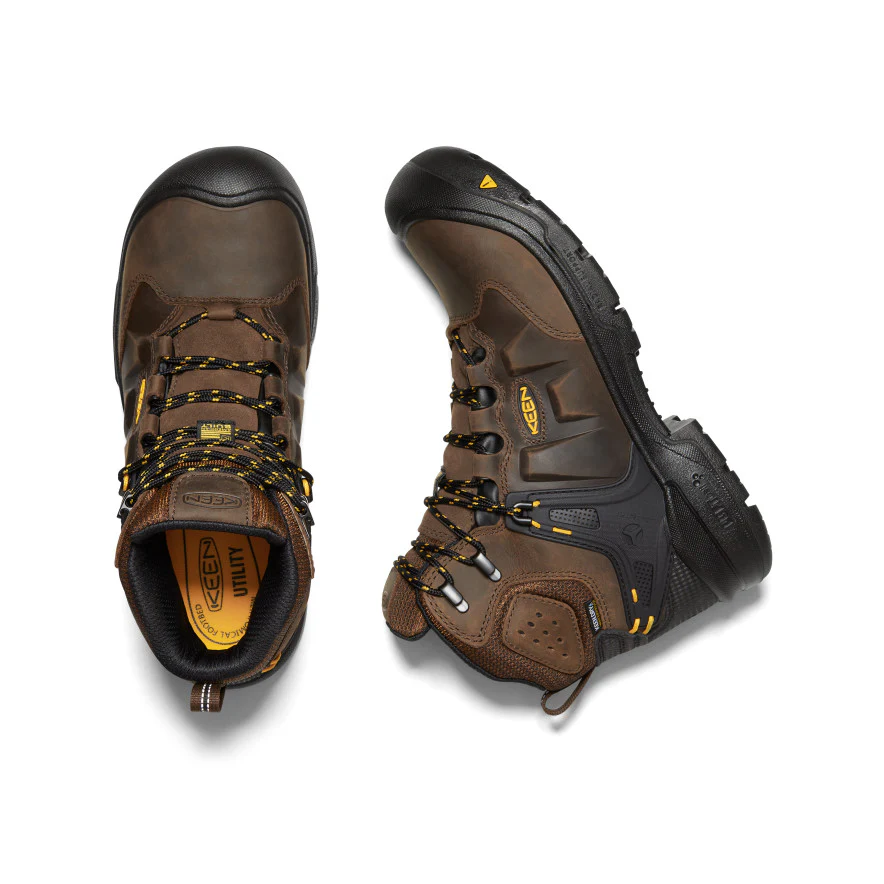 Men's Dover 6" Waterproof (Carbon Toe)  |  Dark Earth/Black - Image 4