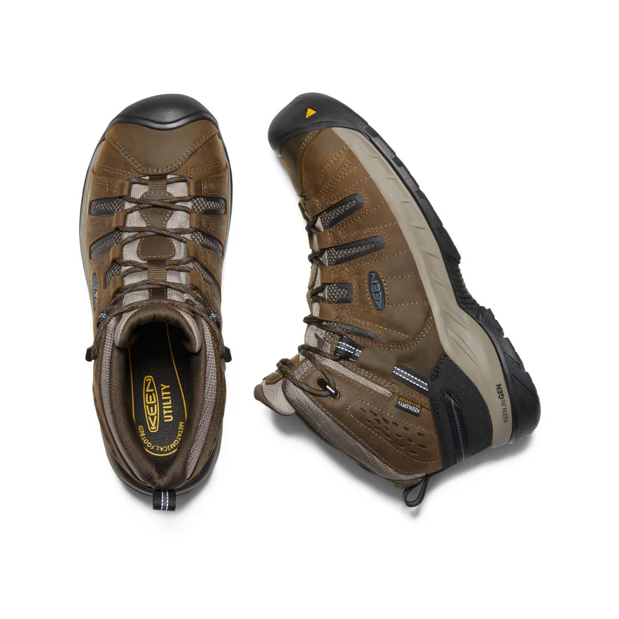 Men's Flint II Waterproof Boot (Steel Toe)  |  Cascade Brown/Orion Blue - Image 4