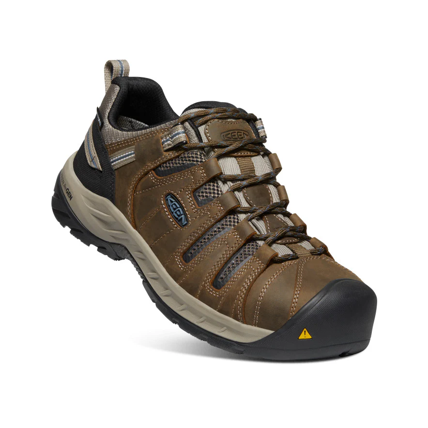 Men's Flint II Waterproof (Steel Toe)  |  Cascade Brown/Orion Blue - Image 3