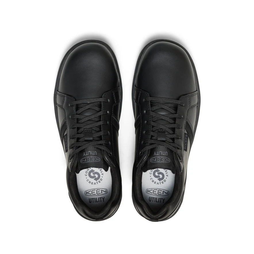 Men's Kenton WTX Work Shoe (Soft Toe)  |  Black/Black - Image 4