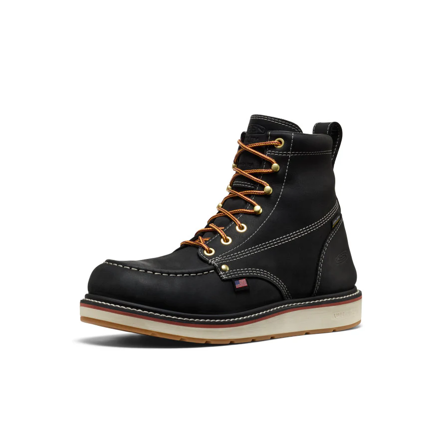 Men's Liberty 6" Waterproof Boot (Carbon Toe) | Black/Gum - Image 3