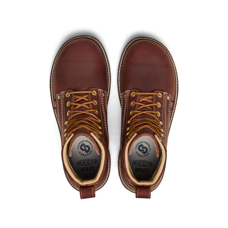 Men's Liberty 6" Waterproof 90° Heel Boot (Soft Toe)  |  Bombay Brown/Gum - Image 4