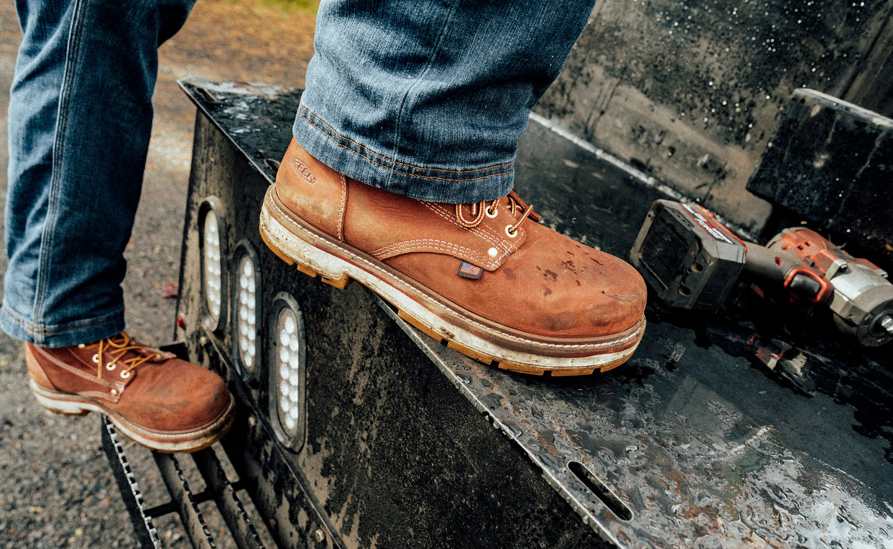 Men's Liberty 6" Waterproof 90° Heel Boot (Soft Toe)  |  Bombay Brown/Gum - Image 7