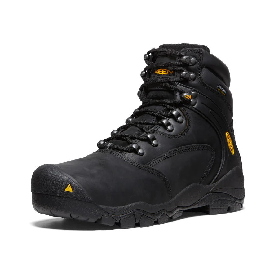 Men's Louisville 6" Waterproof Boot (Steel Toe) | Black - Image 3
