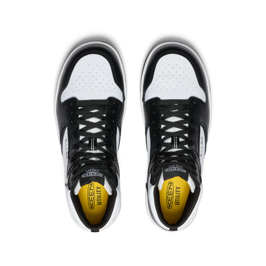 Men's Overton Mid Work Shoe (Carbon Toe) | Star White/Black - Image 5