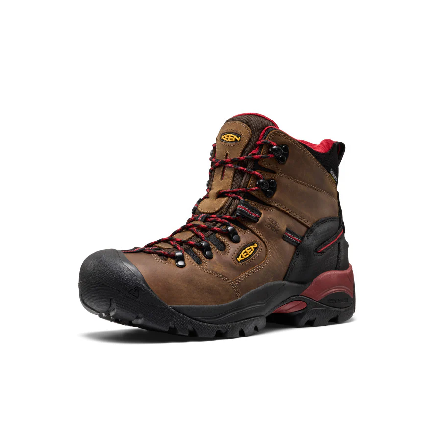 Men's Pittsburgh Energy 6" Waterproof Boot (Carbon Toe) | Bison/Black - Image 3
