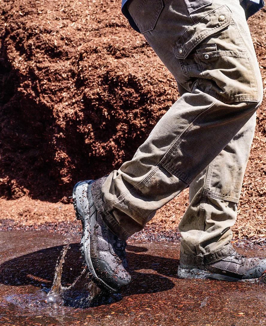 Men's Skokie Waterproof Work Boot (Carbon Toe)  |  Magnet/Black - Image 8