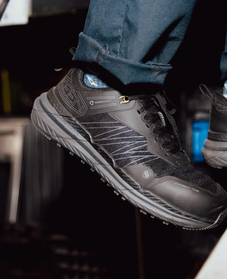 Men's Speedworks Work Sneaker (Carbon Toe)  |  Red Ochre/Black - Image 9