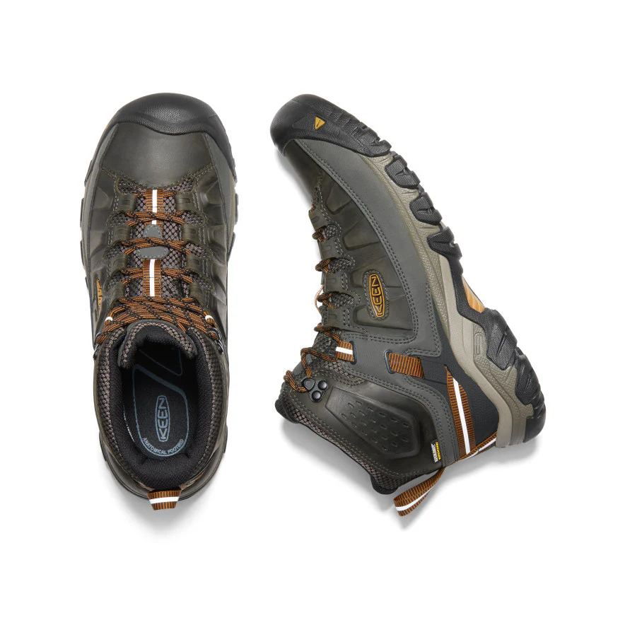 Men's Targhee III Waterproof Mid  |  Black Olive/Golden Brown - Image 4
