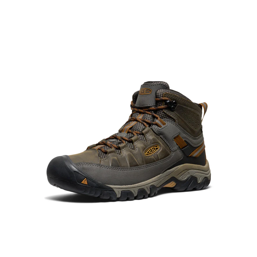 Men's Targhee III Waterproof Mid Wide  |  Black Olive/Golden Brown - Image 3