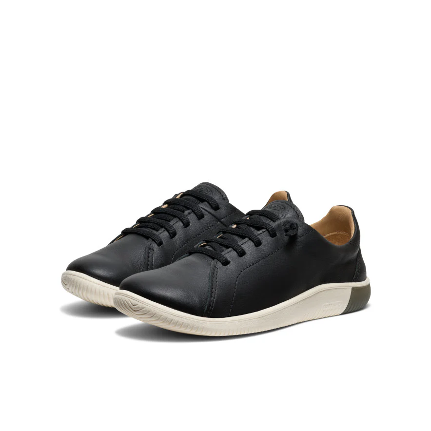 Women's KNX Leather Sneaker | Black/Star White - Image 3