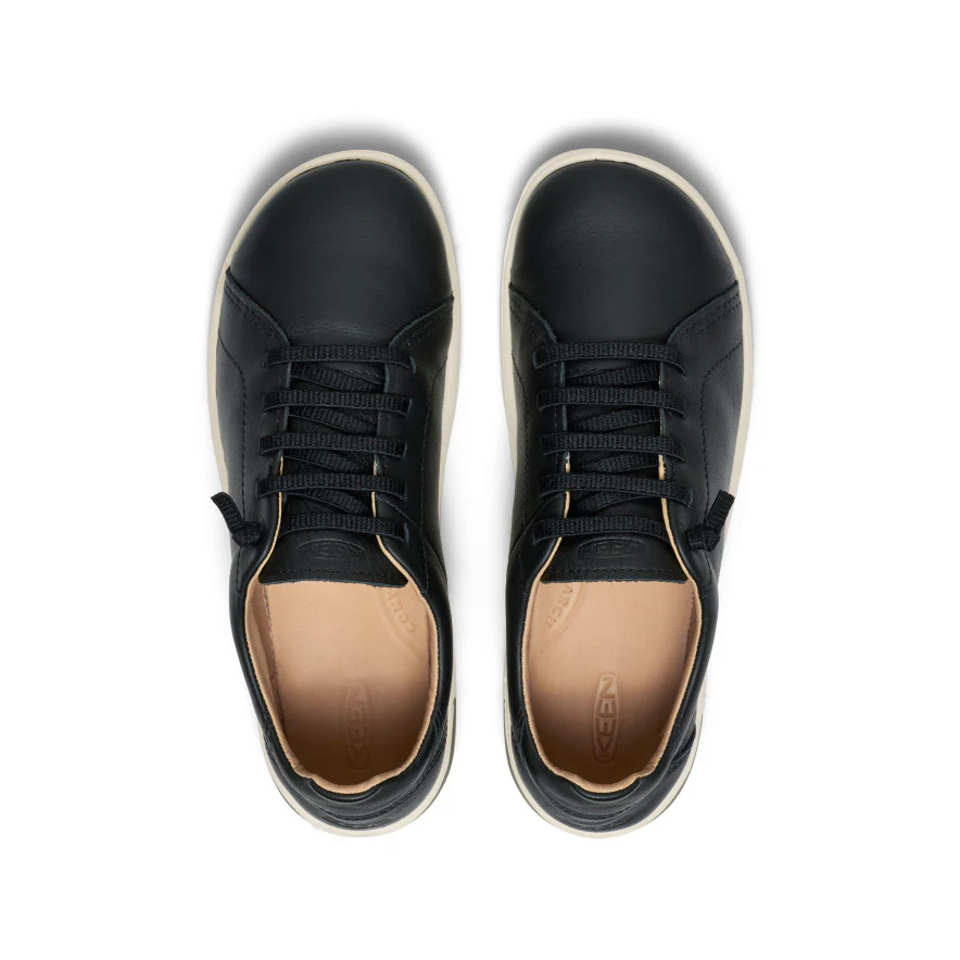 Women's KNX Leather Sneaker | Black/Star White - Image 4