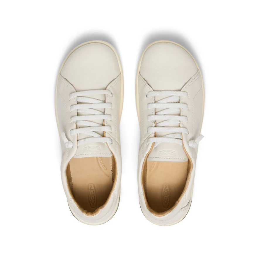 Women's KNX Leather Sneaker | Star White/Star White - Image 4