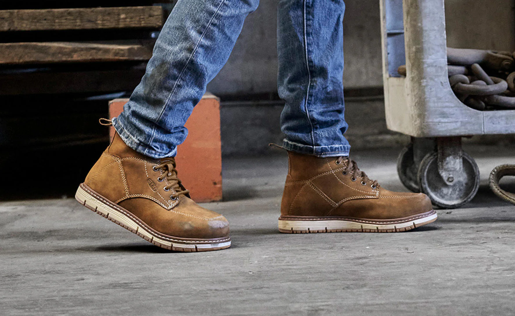 Women's San Jose 6" Waterproof Boot (Aluminum Toe) | Almond/Gum - Image 6