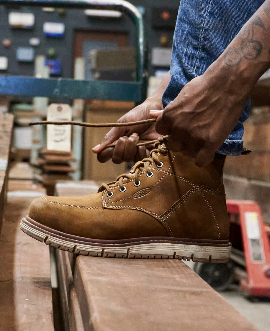 Women's San Jose 6" Waterproof Boot (Aluminum Toe) | Almond/Gum - Image 8