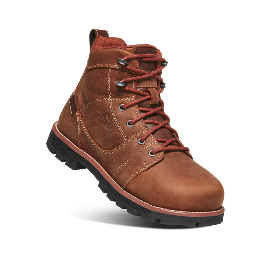 Women's Seattle 6" Waterproof Boot (Aluminum Toe) | Gingerbread/Black - Image 3