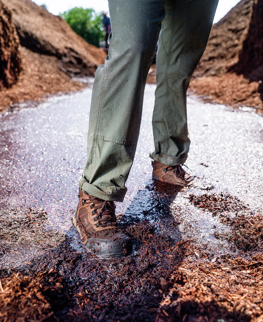 Women's Skokie Waterproof Work Boot (Soft Toe)  |  Bison/Black - Image 8