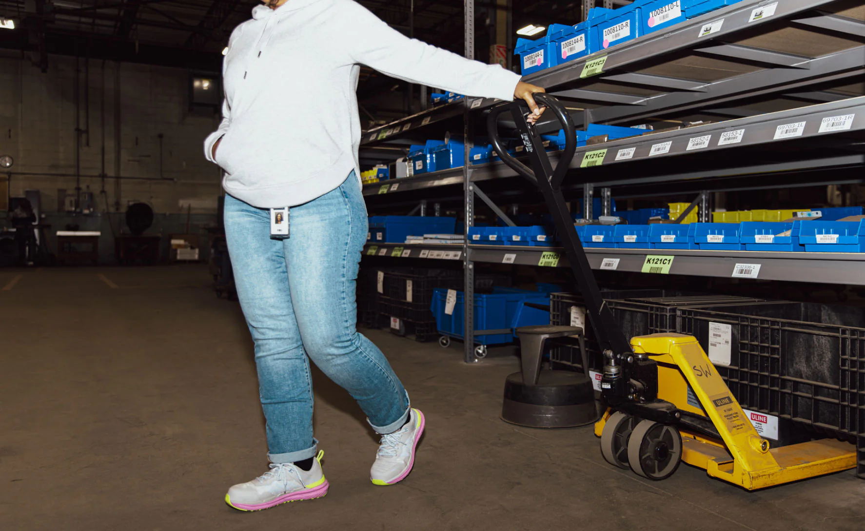 Women's Speedworks ESD Work Sneaker (Carbon Toe)  |  Alloy/Moonlight Mauve - Image 7